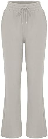 Stretchy Womens sweatpants with drawstring