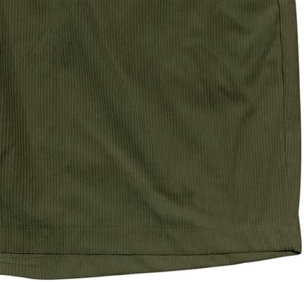 Xiaojmake Elastic Waist Corduroy Shorts