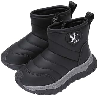 Side-Zipper Winter Booties for Kids