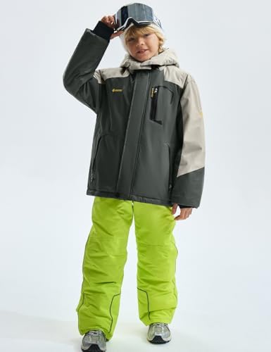 GEMYSE Boys Waterproof Ski Snow Jacket