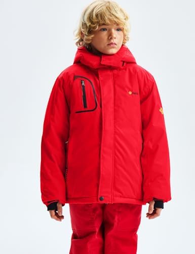 GEMYSE Boys Waterproof Ski Jacket for Winter Wear