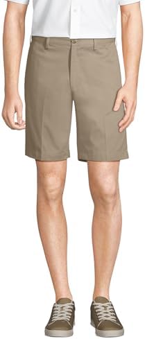 Lands End Comfort Waist 9 in No Iron Chino Shorts