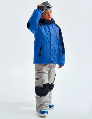 GEMYSE Boys Ski Jacket Waterproof Warm