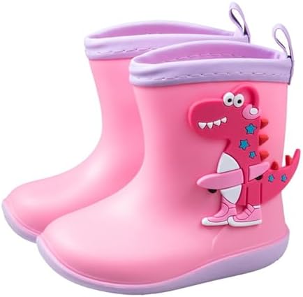 moisture-wicking Dinosaur Print Rain Boots for Kids