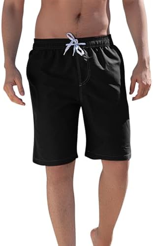 Mens Quick Dry 7 Inch Swim Trunk with Mesh Lining