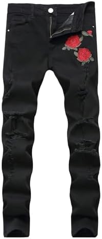 MLANM Slim Fit Stretch Jeans