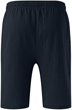 CRNTCEM Mens Lightweight Cotton Linen Shorts