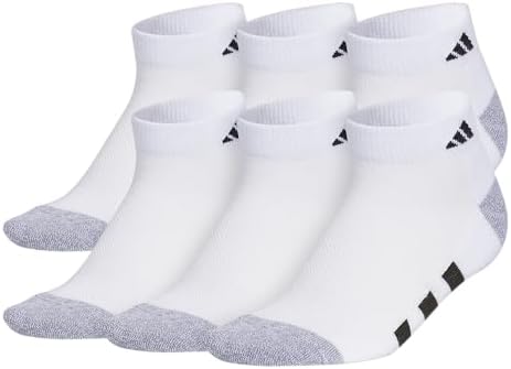 Adidas Kids Athletic Cushioned Running Socks 6-Pair Set