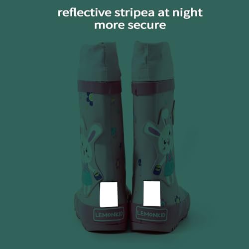 Reflective Stripes Baby Rain Boots