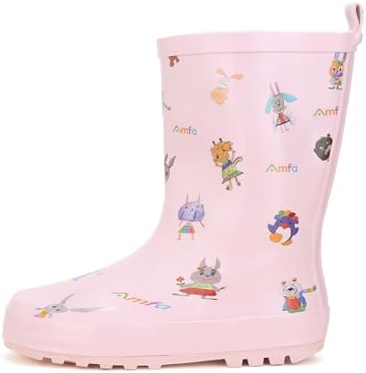 SwiftFrog Unisex Kids Print Rain Boots waterproof stylish