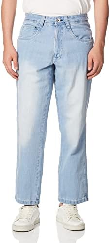 Relaxed Fit Denim Pants for Men