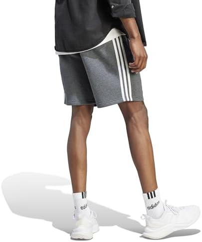 Adidas Mens 3-Stripes Fleece Shorts Comfort Style and Sustainability