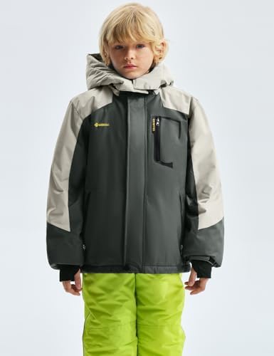 GEMYSE Boys Waterproof Ski Snow Jacket