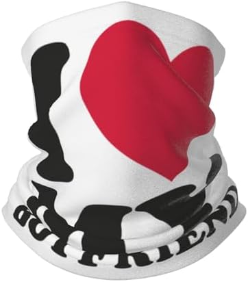 I Love My Boyfriend Shield Scarf Balaclava Half Mask
