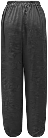 FZVYD Women Cotton Linen Tapered Leg Sweatpants