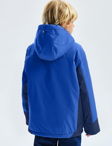 GEMYSE Boys Waterproof Ski Jacket with Fleece Liner