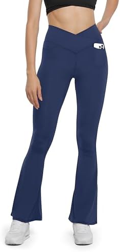 HEGALY Womens High Waist Flare Yoga Pants