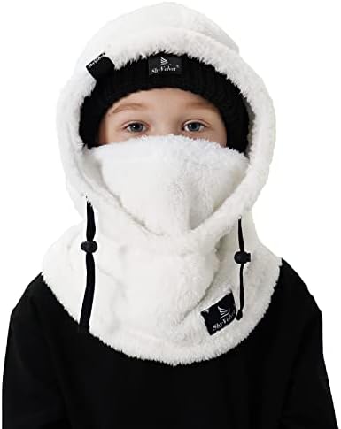 Shy Velvet Ski Mask for Kids Winter Balaclava with Fleece Lining