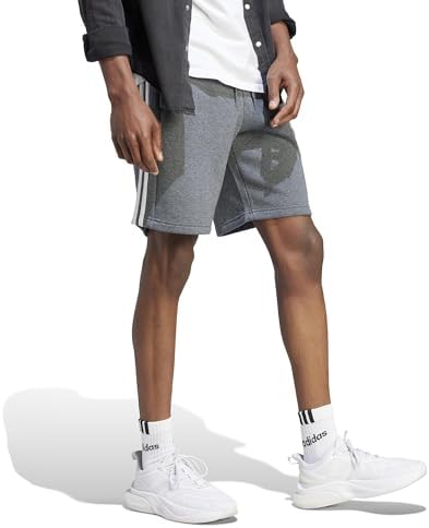 Adidas Mens 3-Stripes Fleece Shorts Comfort Style and Sustainability