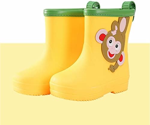 Perfect Toddler Rain Boots for Kids Cute Giraffe Design Easy-On Waterproof