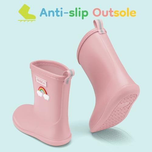 HISEA Toddler Rain Boots waterproof