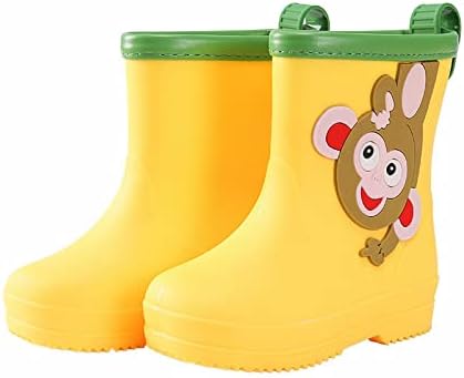 Perfect Toddler Rain Boots for Kids Cute Giraffe Design Easy-On Waterproof
