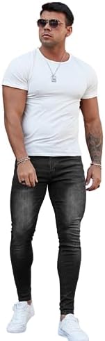 Mens Slim Fit Ripped Jeans