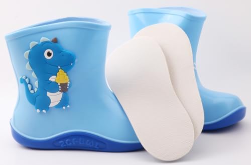 QIETION Kids Rain Boots - Soft Waterproof Easy to Wear