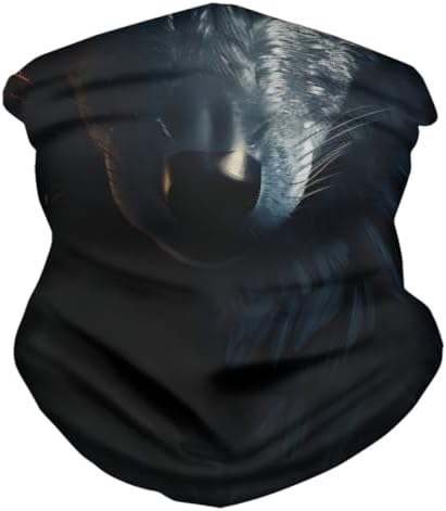 Cool Wolf Lion Print Face Mask Bandana for Men Women