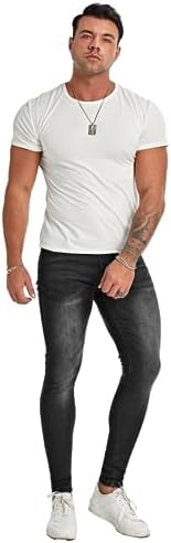 Mens Slim Fit Ripped Jeans