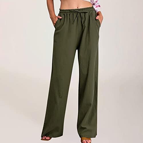 SMIDOW Womens Wide Leg Linen Pants 2023 Summer