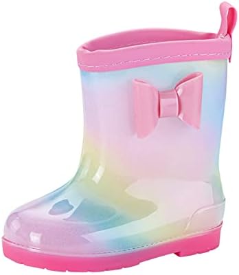 Rain Boots for Kids Waterproof Cute Easy-On