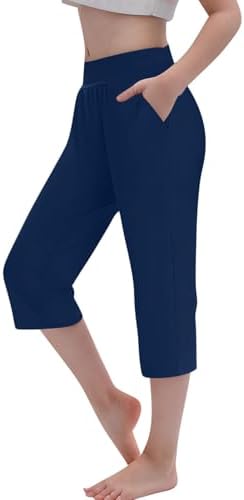 Girls High Waist Capri Yoga Pants