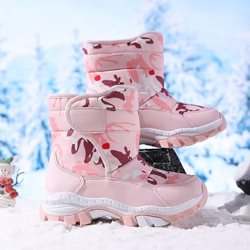 Girls Boys Warm Anti-Slip Winter Boots