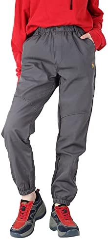 Jingle Bongala Kids Youth Waterproof Hiking Pants Fleece Lined Elastic Waist