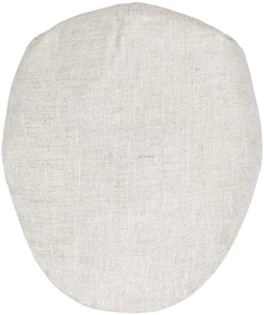 Mens Linen Flat Cap Newsboy Style - BOTVELA