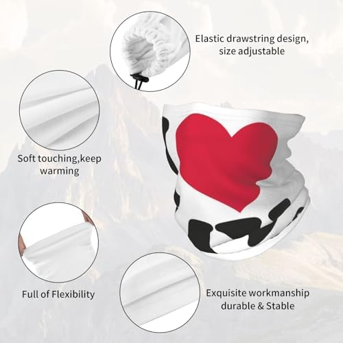 I Love My Boyfriend Shield Scarf Balaclava Half Mask