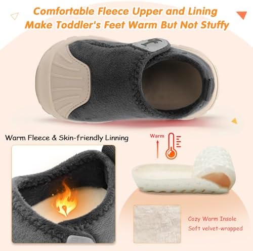 Stylish Soft Toddler Slippers Anti-slip Long-lasting Durable EVA Sole