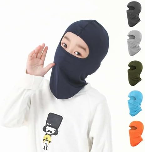 Echinodon Kids Balaclava Windproof Ski Mask UV Protection Full Head Mask