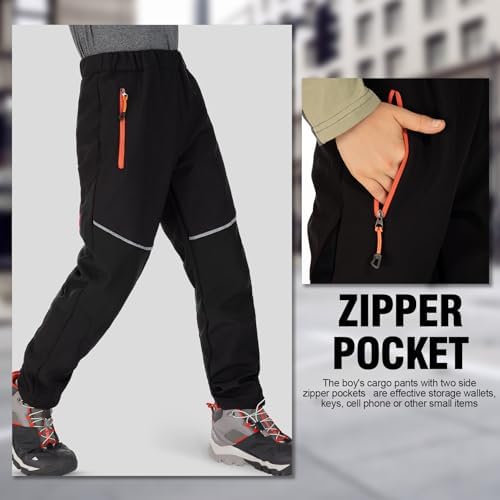 Toomett Boys and Girls Snow Hiking Pants with Fleece Lining