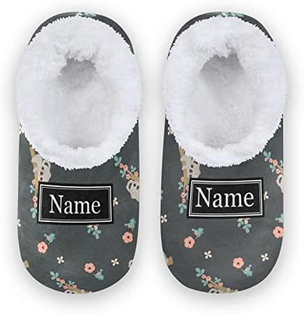 Custom Koala Red Flower Slippers Boys Girls Perfect for Kids