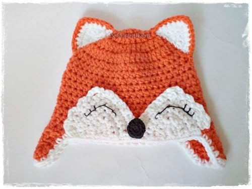 Handmade Crochet Baby Fox Hat