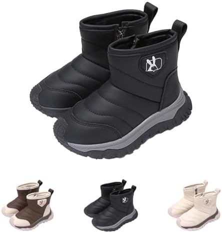 Side-Zipper Winter Booties for Kids