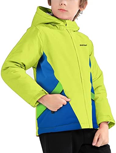 ENDiram Boys Waterproof Ski Jacket - Kids Winter Snow Coort