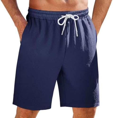Mens Casual Stretch Beach Shorts with Pockets