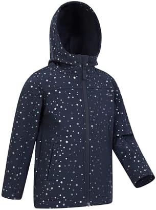 Mountain Warehouse Exodus Kids Softshell Jacket With Hood - Girls Boys Coat