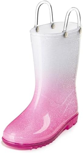 Puddle Play Kids PVC Glitter Rain Boots