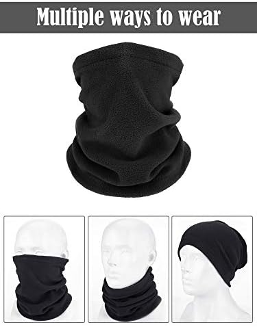 4 Winter Neck Gaiters Fleece Face Coverings