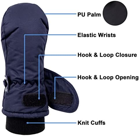 SimpliKids Childrens Snow Gloves For Winter Sports