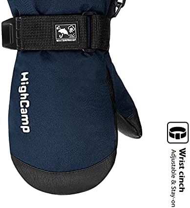 HIGHCAMP Kids WaterproofWinter Ski Mittens